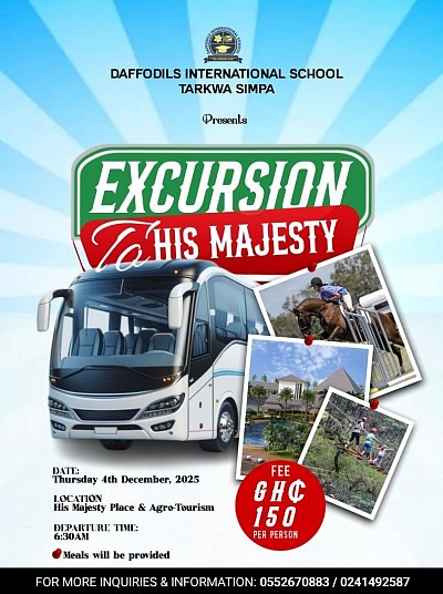 Upcoming Excursion, dated 4th December, 2025. Anticipate!!